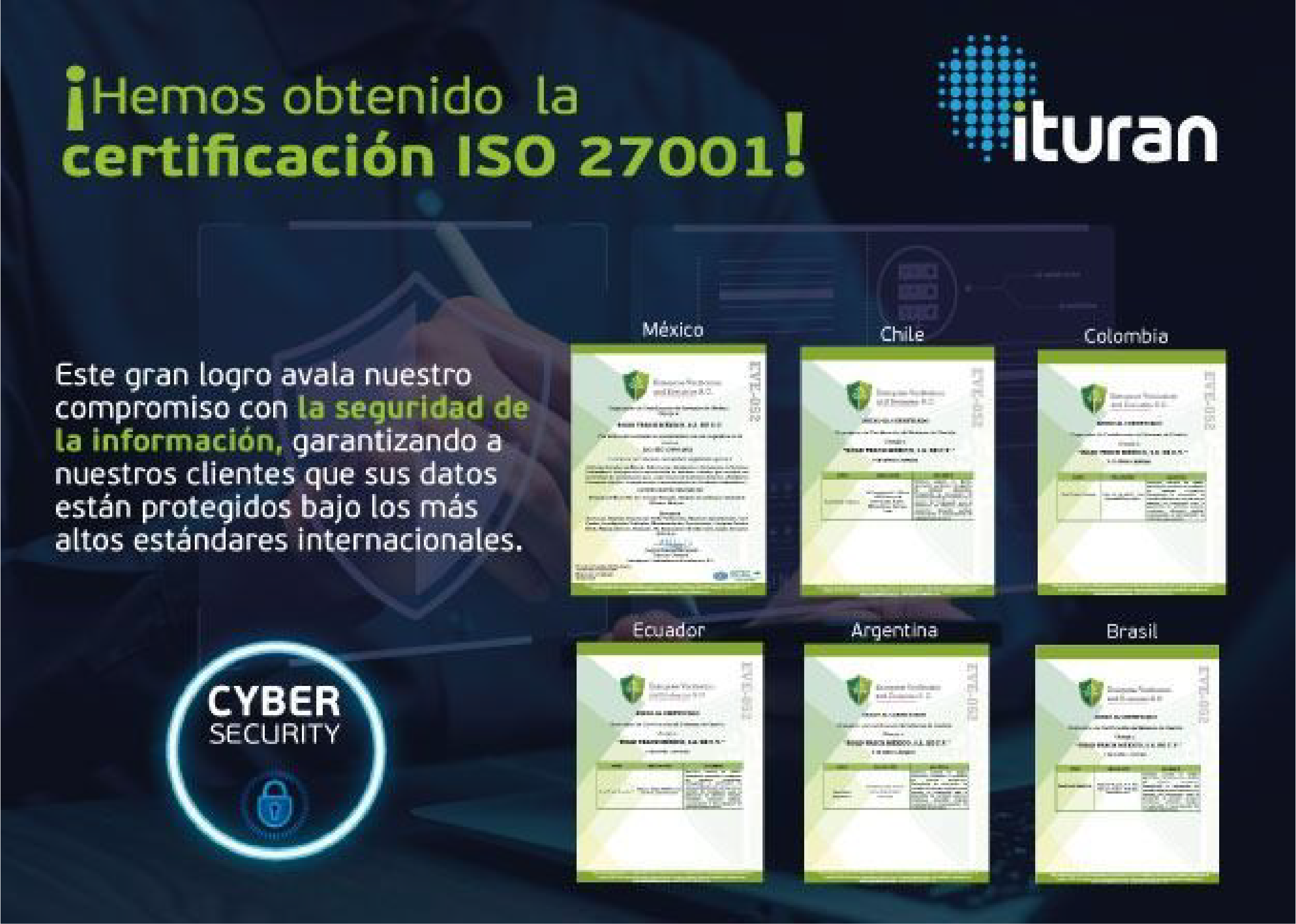 ¡En Ituran reforzamos nuestro compromiso con la seguridad de la información!
